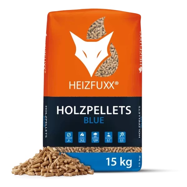 Blaue ENplus A1 Holzpellets, 15 kg x 65 Säcke, 975 kg Paletten – Image 2