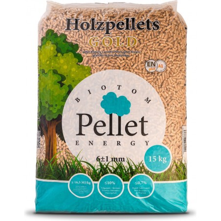 Holzpellets – 100 % Nadelholz mit EN Plus A1-Zertifizierung, 16 Säcke à 15 kg – Image 2