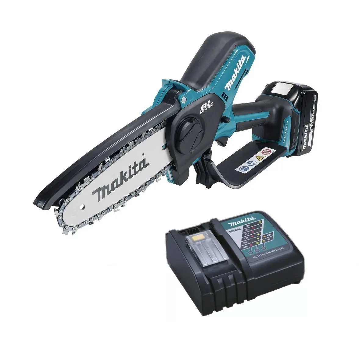 Makita 18V 15cm Akku-Kettensäge mit 1 x 5,0Ah Li-Ion-Akku und Ladegerät – Image 3