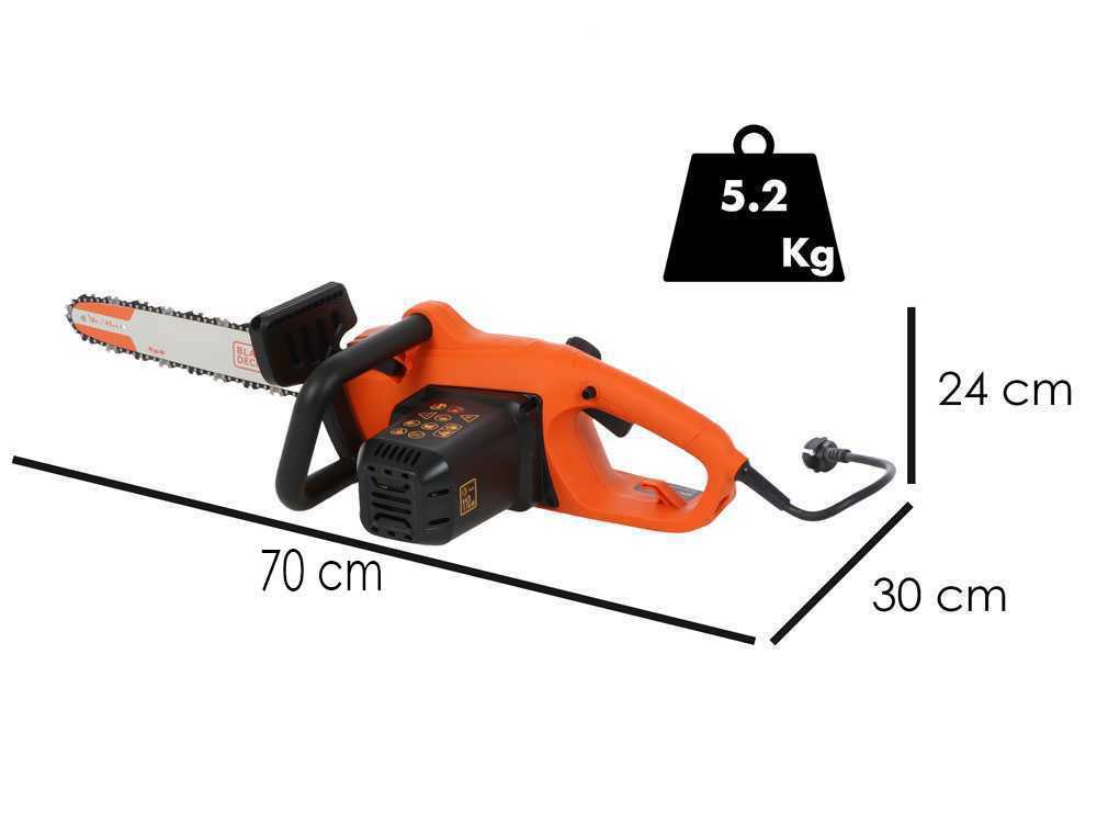BLACK+DECKER Gartengeräte - Kettensäge, 35 cm lang, 1800 W BECS1835-QS – Image 2
