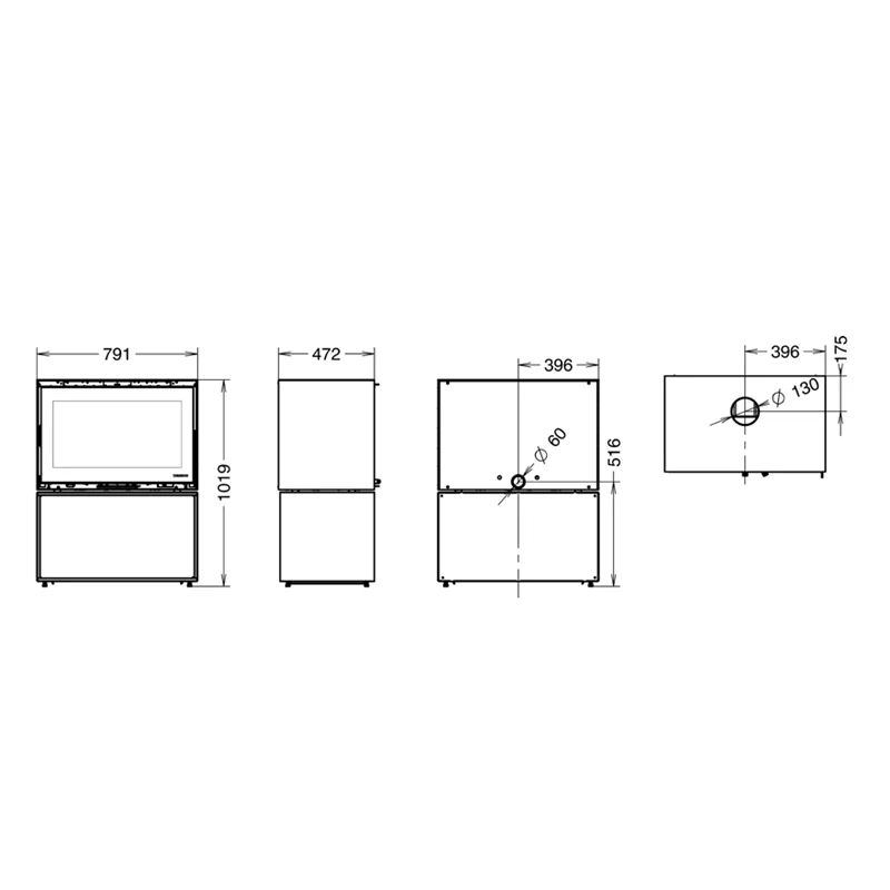 Thermorossi FullMoon EVO 10,6 kW Holzofen – Vollflächiges Design, 5-Sterne-Bewertung – Image 4